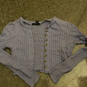 Forever21 knitted cardigan, purple, size small.